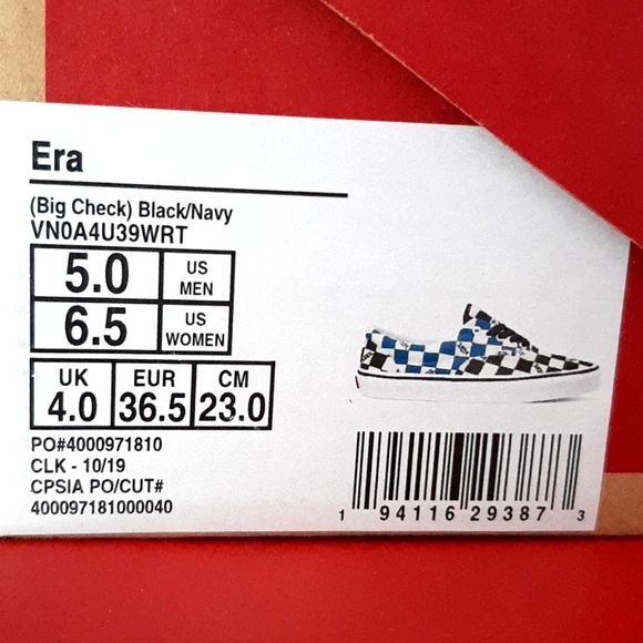 Vans Big Check Era *NWT* - Picture 7 of 10